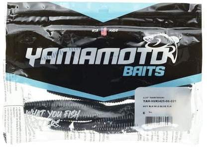 Yamamoto 4.25" Yamatanuki - color: Black w/ Large Blue Flake