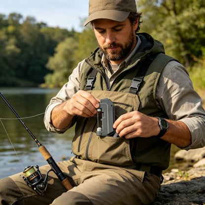 Electric Lure GT Knotter, Professional Fishing Tool, 2026 Upgraded Fishing Line Automatic Tying Device, Machine Tying Device Fishing Hook Tier Knots Lure Tool for Fishing Lovers - color: Black#A