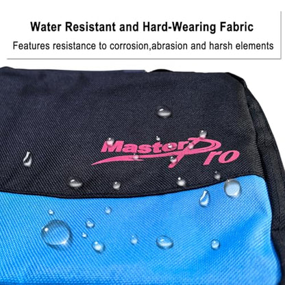 MASTERPRO Fishing Soft Lure Storage Bag with 10 Single Detachable Washable Plastic Pocket Sleeves, for Fishing Tackle Rigs Lines Baits Binder Bag Organizer - color: T-tail Luminous