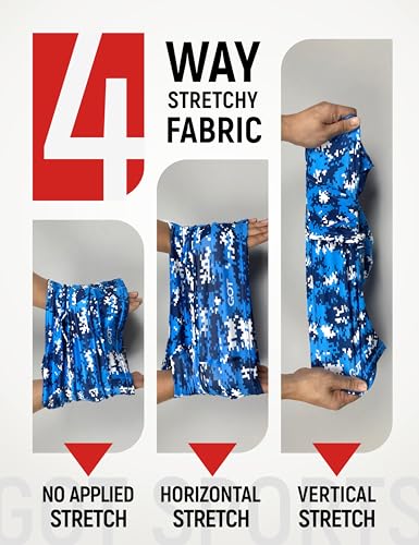 UPF 50+ Balaclava Ski Mask for Men Women - UV Face Mask Motorcycle Shiesty | Windproof, Breathable, Hinge Design, Full & Half Face Coverage, Fits Under Helmet, Snowboarding, Skiing - color: Pixel Blue Camo