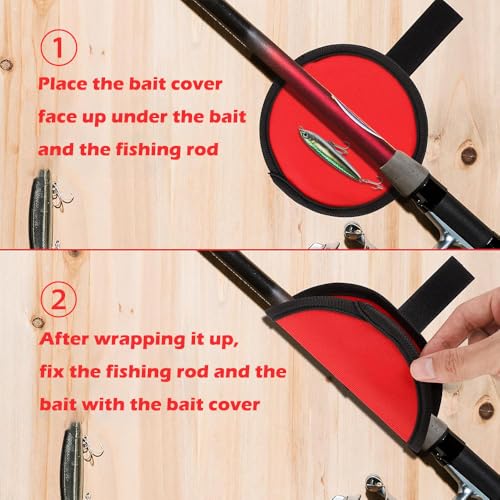 6PCS Fishing Lure Protective Covers 5.9 Inch Lure Hook Covers | 5.9 Inch Bait Guard Shields, Waterproof Sun Resistant, Outdoor Fishing Gear Accessories