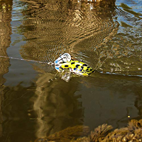 Arbogast Buzz Plug 1 oz Fishing Lure - color: Frog White Belly, size: Standard 2 7/8 in, 1 oz