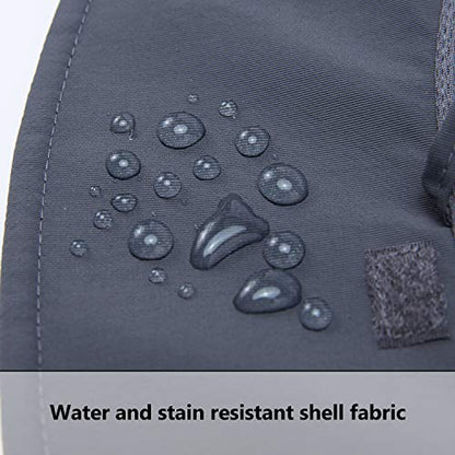 BASSDASH UPF 50+ Sun Fishing Hat Water Resistant with Detachable Neck Flap - color: Dark Grey