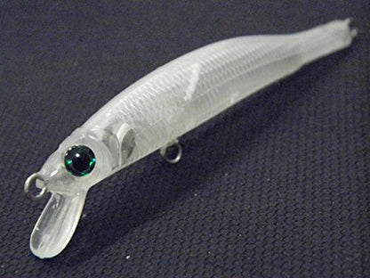 10 Blank Unpainted Minnow Crankbait Topwater Lipless Jerkbait Fishing Lures V3 - color: UPM662P10