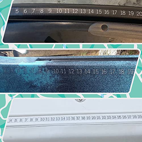 36" Fish Measuring Ruler Sticker | Transparent Waterproof Decal Tape | Made in USA | Large Bold Easy Read Markings | Boat, Kayak, Net, Cooler, Table Compatible | Marine Grade Adhesive | Easy Install