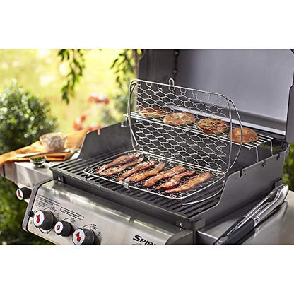 Weber Large Fish Basket – Flexible Wire Grilling Basket for Delicate Foods, Fits Weber Q 300+ Gas Grills & 18.5"+ Charcoal Grills - style: Easy Open Packaging