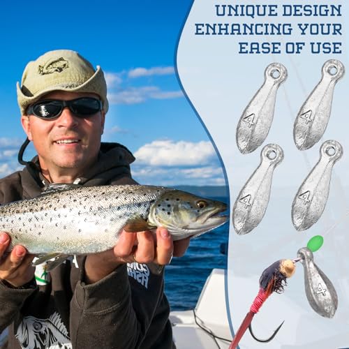 18 Pcs Bank Sinker Fishing Sinkers Weights Bank Weights for Ocean Saltwater Freshwater Surf Bass Catfish Fishing Casting Gear Tackle - size: 4 oz