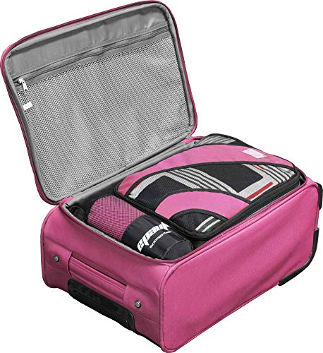 EPAuto 2-Pack Microfiber Quick Dry Travel Towel Set, Pink | Lightweight, Super Absorbent, Compact, 60"x30" & 24"x15", for Gym/Camping/Beach/Yoga/Backpacking - color: Pink