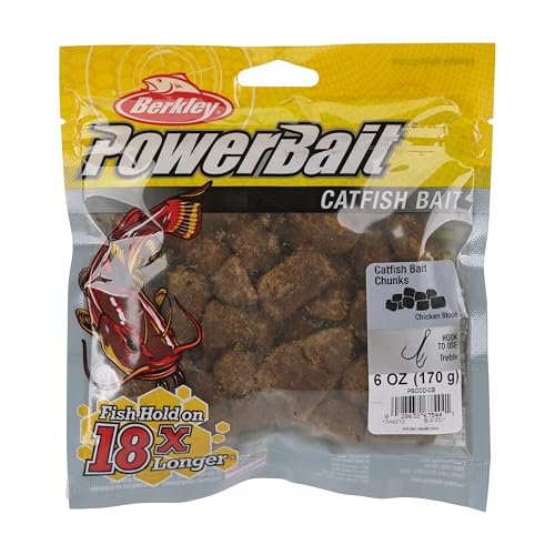 Berkley PowerBait Catfish Bait Chunks Fishing Dough Bait - color: Chicken Blood