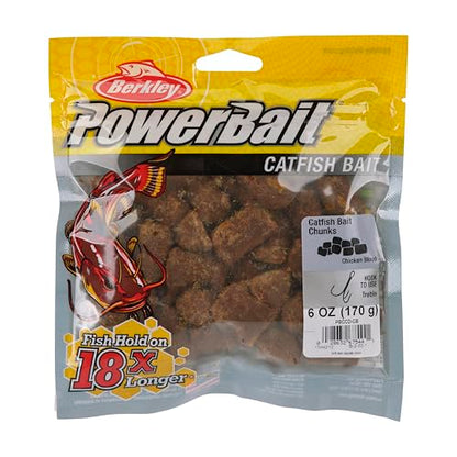 Berkley PowerBait Catfish Bait Chunks Fishing Dough Bait - color: Chicken Blood