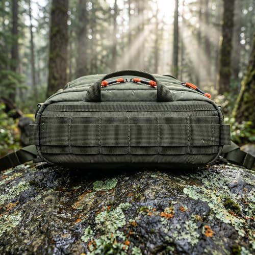 Fly Fishing Backpack Vest, Lightweight Nylon Tackle Chest Pack with Multiple Storage Pockets (Green)