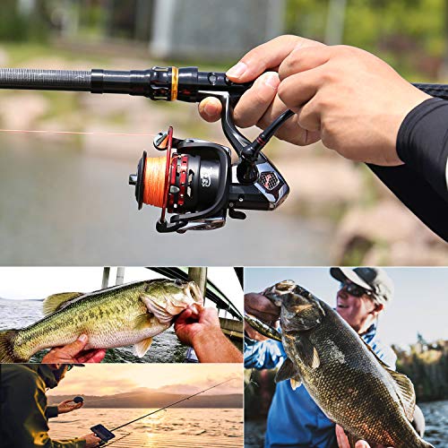 Sougayilang Fishing Reels Powerful 13+1BB Spinning Reels Ultra Smooth Reel for Saltwater or Freshwater - size: 3000
