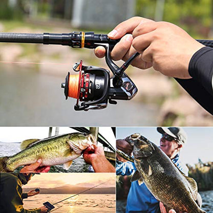 Sougayilang Fishing Reels Powerful 13+1BB Spinning Reels Ultra Smooth Reel for Saltwater or Freshwater - size: 3000