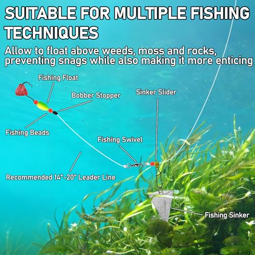 Alwonder 60-Pack Fishing Floats Bobbers Oval Bullet Foam Rig Floats Pompano Surf Ice Fly Fishing Trolling Fish Finder Bottom Live Bait Rigs Float for Bass Trout Walleye Crappie Redfish Bluegill - color: Green, size: Mixed of 3 Sizes(20 pieces of each)