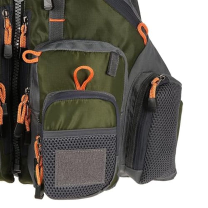 Strap Fishing Vest Adjustable for Men and Women, for Fly Bass Fishing and Outdoor Activities