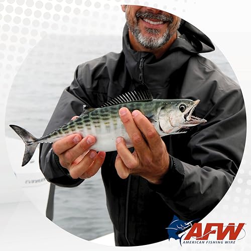 American Fishing Wire Surfstrand Bare 1x7 Stainless Steel Leader Wire - Fishing Leader Line for Saltwater, 20lb Test - 325lb Test in Bright, Camo in 30ft, 300ft, 600ft and 1,000ft Lengths - color: Camo, size: 15 lb / 1000 ft