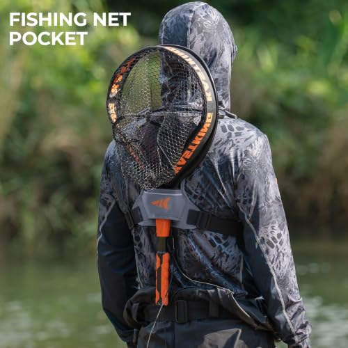 KastKing Bait Boss Water-Resistant Fishing Chest Pack With EVA Zip-Down Workstation, MOLLE Storage, Adjustable Chest Straps - color: C: Gray