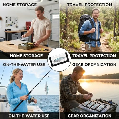 6 Set of Lure Wraps, Fishing Hook Covers， Fishing Lure Wraps, PVC Protective Sleeves for Fishing Gear Storage