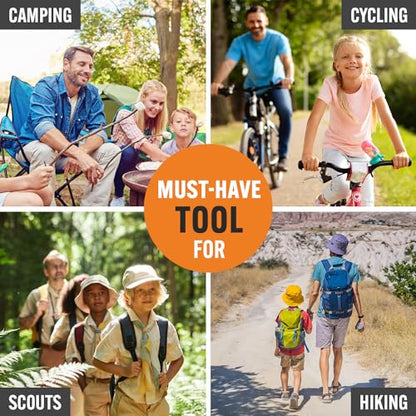 15-in-1 Multitool with Safety Locking, Stainless Steel Pocket Knife & Pliers, Compact EDC Multi Tool for Camping, Hiking, Fishing, Outdoors, Survival, Gift for Men, Father, Husband, Boyfriend - style: Blue