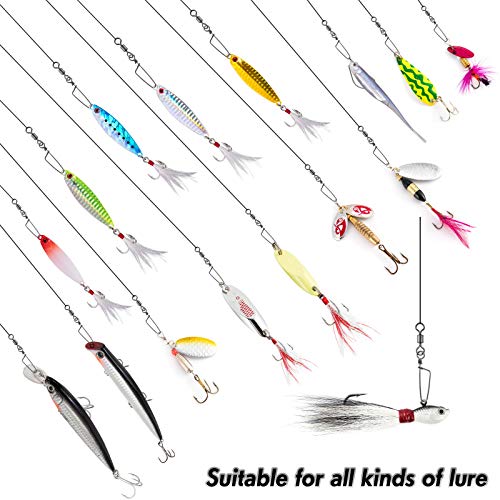 Dr.Fish 30 Pack Barrel Snap Swivels, Barrel Swivels Fishing Tackle Crane Rolling Coast Lock Snap Lure Leader Line Connector Fresh&Saltwater - size: #1-99LB-30 Pack