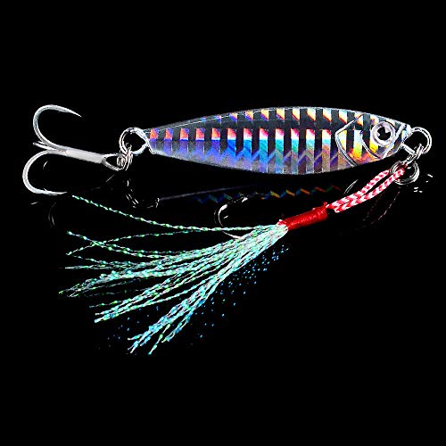 Dyxssm Jigs Fishing Spoons Hard Lures Spinners Jigging Bait 7g 10g 15g 20g 30g (Pack of 6) - size: 10 g / 0.35 oz
