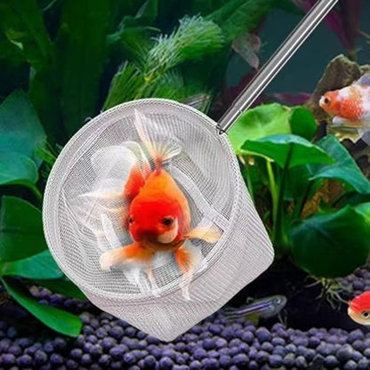 Fishing Landing Net with Telescoping Handle, Fishing Landing Net Freshwater, Bass, Trout Net, Compact Fishing Net for Catching Fish Shrimp and Aquariums Water Plant - color: Madoka