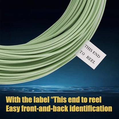 Aventik Trout Trout Boost Single Hand Spey Floating Fly Fishing Line Freshwater Fishing Smooth Accurate Casting Easy Roll Casting 100FT with Welded Loops - color: Green2 Trout Premier, size: 3F