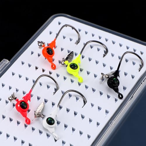 3 Pcs Fly Clear Boxes for Fly Fishing Jig Boxes 3 Sizes Thin PP Tackle Storage Case with High-density Foam Transparent Lid Waterproof Jig Lures Box Large Capacity