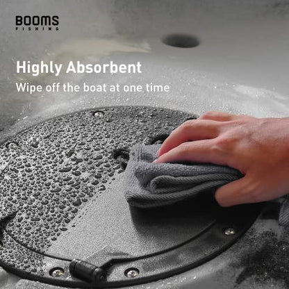 Booms Fishing B0T Microfiber Fishing Towel with Clip, 3 Pack Gray - color: Gray_3 Pack