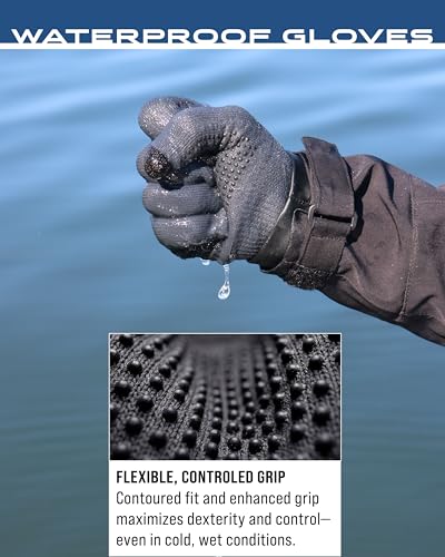 FROGG TOGGS Unisex Waterproof Gloves - color: Black, size: Small-Medium