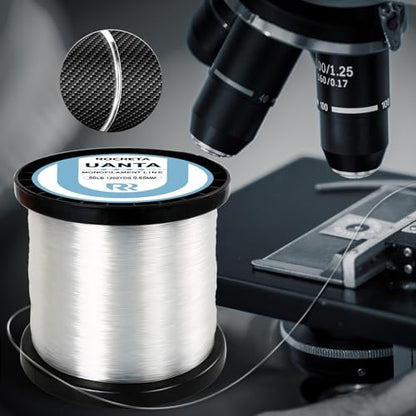 UANTA Monofilament Fishing Line, Superior Abrasion Resistance Mono Line, Ultimate Saltwater Fishing Line Leader Materials, 2025 New Fishing Line Unique Camo Design - color: CLEAR, size: 3LB(300YDS)