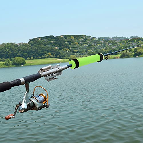 6 Pack Fishing Rod Floats for Kayaking Floaters Poles Propel Paddle Gear Foam Rod Floaties for Boats and Kayaks - color: Green
