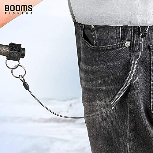 Booms Fishing T01 Coiled Lanyards for Fishing Rods and Fly Fishing Nets