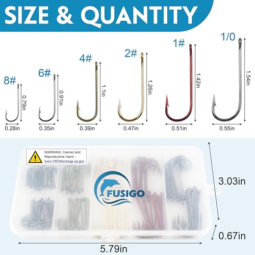 Crappie Hooks Panfish Fishing Hook Set,150pcs Aberdeen Crappie Hooks Long Shank Jig Fishing Hooks Offset Light Wire Fishing Hooks High Carbon Steel Freshwater Bass Catfish Trout