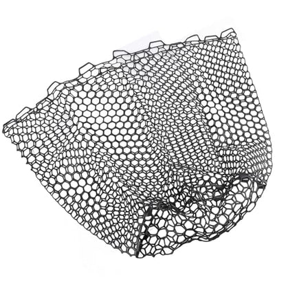 SUNGOOYUE Fishing Net Replacement 79cm 31.1in PVC Fishing Landing Mesh Landing Net Replacement with Deepened Soft Flexible Rubber Head for Angler Freshwater Saltwater