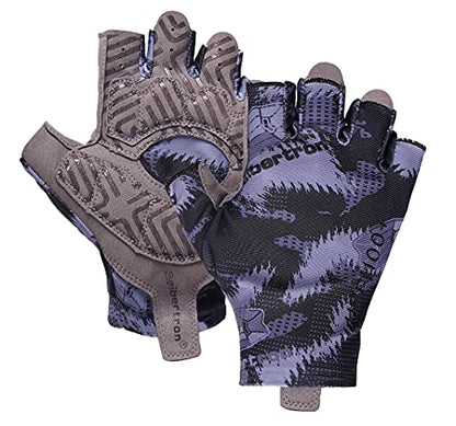 Seibertron S.P.S.G-1 UPF100+ Sun/UV Protection Touchscreen Adult & Youth Glove - color: 1/2 Finger Black, size: M Youth