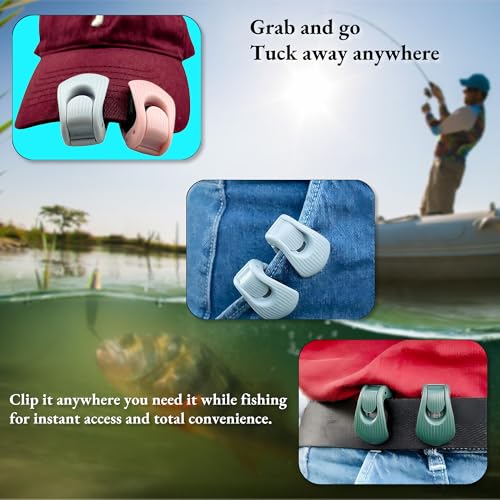 Fishing Rods Belt Rod Straps, Fishing Rod Clip Fit for Casting Rods, Spinning Rods Bass Rod and Fly Rods (4 Color, 4 pcs) (BLUE) - color: BLUE