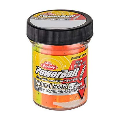 Berkley PowerBait Natural Glitter Trout Fishing Dough Bait - color: Tequila Fire, style: Fishing-attractants
