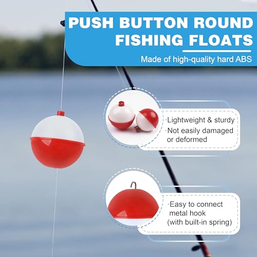 Fishing Tackle Kit Beginners, 58pcs Kids Tackle Box Starter Kit Includes Fishing Hooks Bobbers Sinkers Swivel Snaps Soft Lure Jig Heads Fishing Gifts for Men Equipment