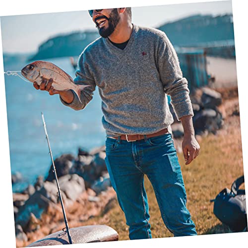 10pcs Stainless Steel Fish Buckle for Outdoor Fishing Fish Stringer Spring Lock Portable Sinkers for