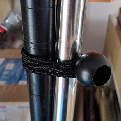 Ball Bungee Cords, 20 Packs, 9 Inch Black Tie Down Cords for Tarp, Canopy Shelter, Wall Pipe, UV Resistant - size: 9 Inch