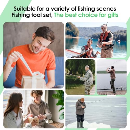 Fishing Tools Kit-Stainless Steel Fishing Pliers, Fish Lip Gripper, Multi-Functional Jaw Anti-Corrosion, Fishmen Must Have Fishing Gear - color: Green
