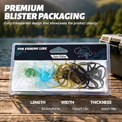 6 Pcs Soft Urchin Lures Fishing Saltwater Slow Floating Lures for Bass Trout Crappie - color: 5.31in/0.60oz