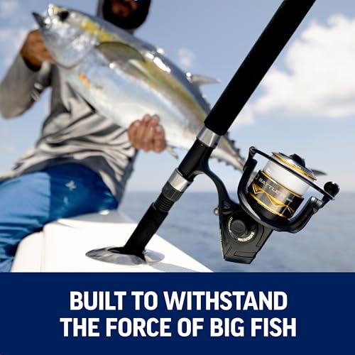 Penn Battle IV Spinning Reel and Fishing Rod Combo - size: 4000 Size Reel - 7' - Medium - 2pc, style: Battle IV