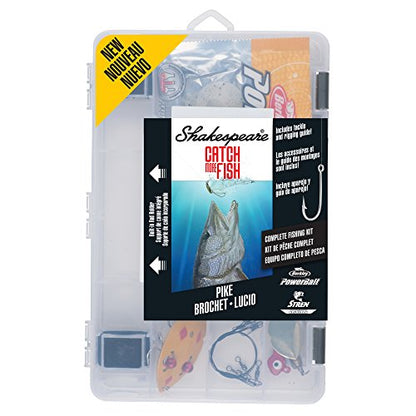 Shakespeare Catch More Fish Spinning Reel and Fishing Rod Combo with Kit - color: Pike, style: Old Model