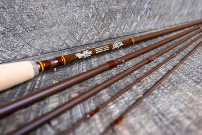 Moonshine Rod Company Fast Action Fly Fishing Rod – Carbon Fiber Graphite Rod with Zippered Travel Case – Drifter II, Vesper, Epiphany ESN, Outcast, Phantom & Rambler Series - 2WT up to 12WT Rods - size: 3WT- 7'6, style: Trout Fishing