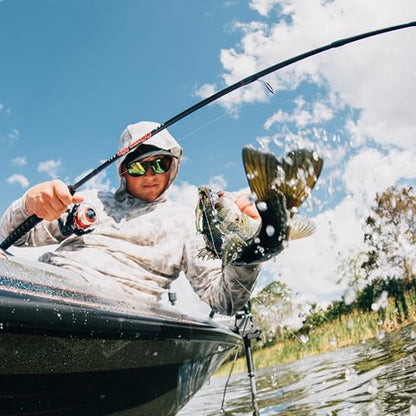 Ugly Stik 50th Anniversary Spinning Reel and Fishing Combo, 6’6”, 2-Piece, Medium Power Rod, Strong and Sensitive, Ergonomic Reel Seat, Durable Guides