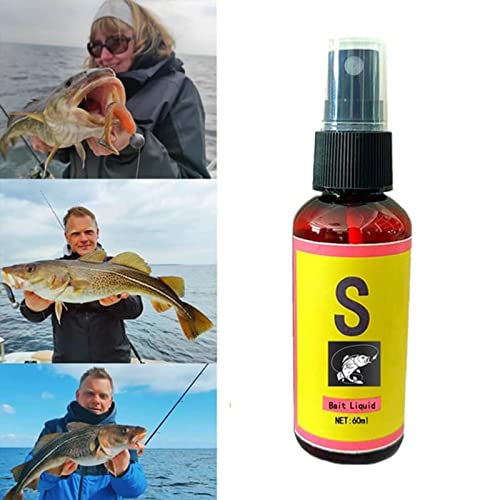 Scent Fish Attractants for Baits - 60ml Natural High Concentration Fish Bait, Safe & Effective Fish Bait Attractant Enhancer Liquid, Practical Anglers Fishing Equipment Accessories - color: 3 PCS