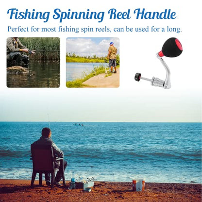Fishing Spinning Reel Handle - color: Red, size: Large