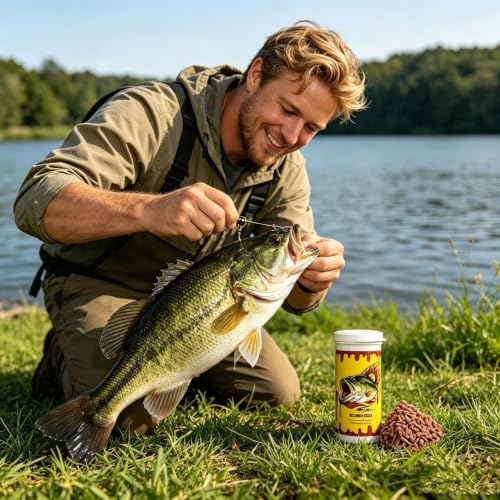 2026 New Belly Bombs Fishing Bait Instant Fizzing, Fishing Attractant, Scent Dispersion for Soft Plastics & Bait Bands, More Strikes Guaranteed - color: 1 PC